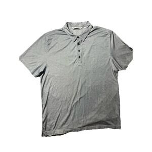 TravisMathew Gray Pima Cotton Blend Golf Polo Shirt Men’s XXL